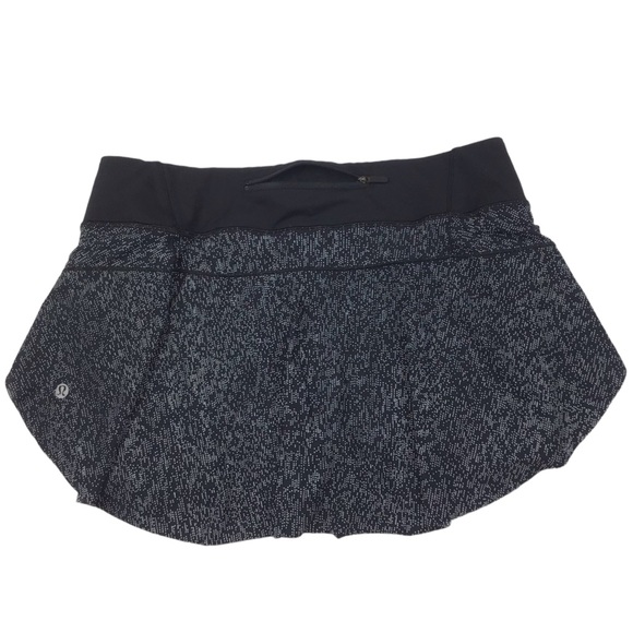 Lululemon Final Lap Skort Black White EUC - Picture 5 of 13